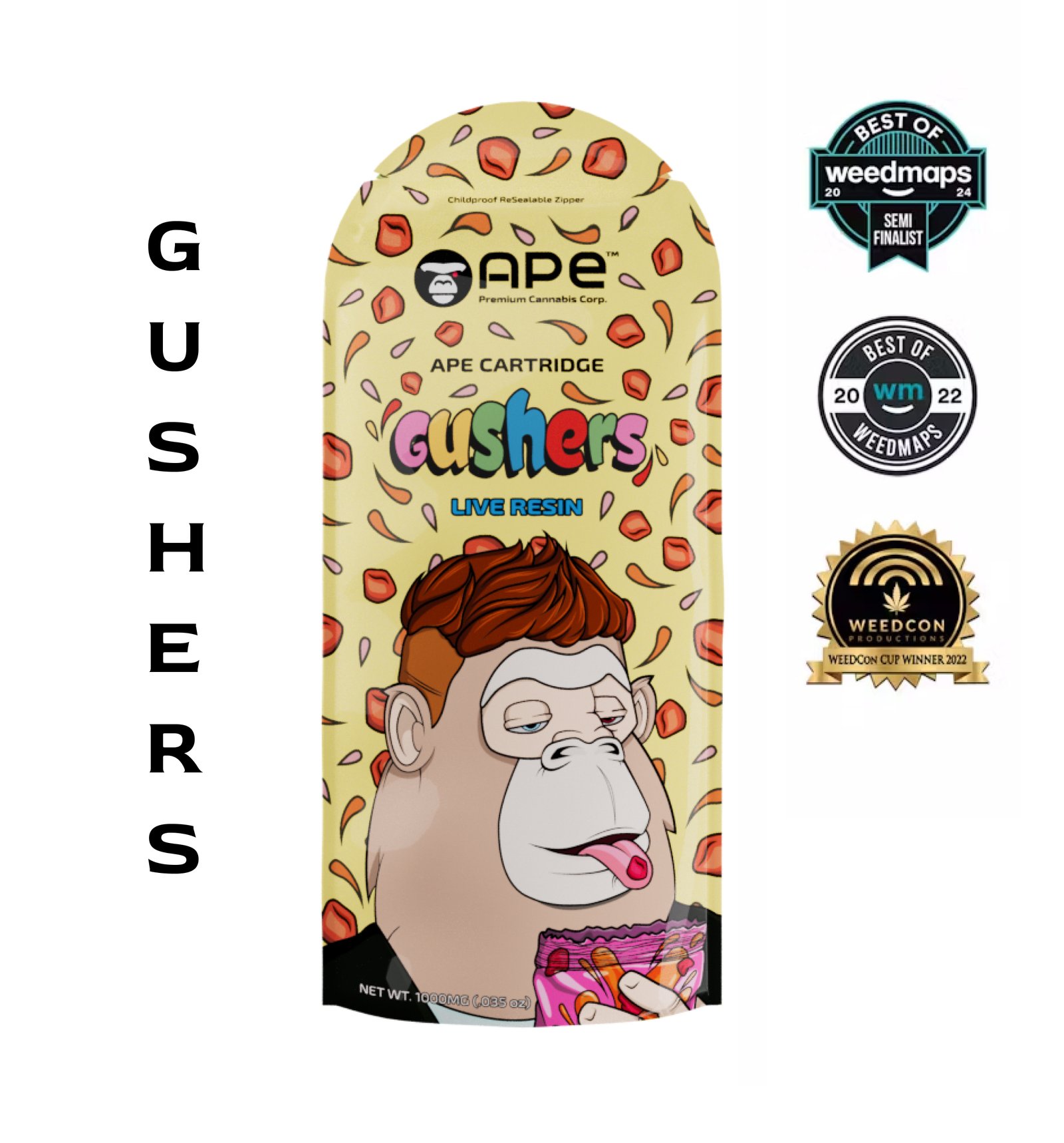 Gushers – 1g Live Resin Cartridge _ APE Gushers – 1g Live Resin Cartridge _ APE