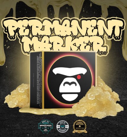 Permanent Marker live resin sugar diamonds (1000mg) THCa THCa 87.798% | APE