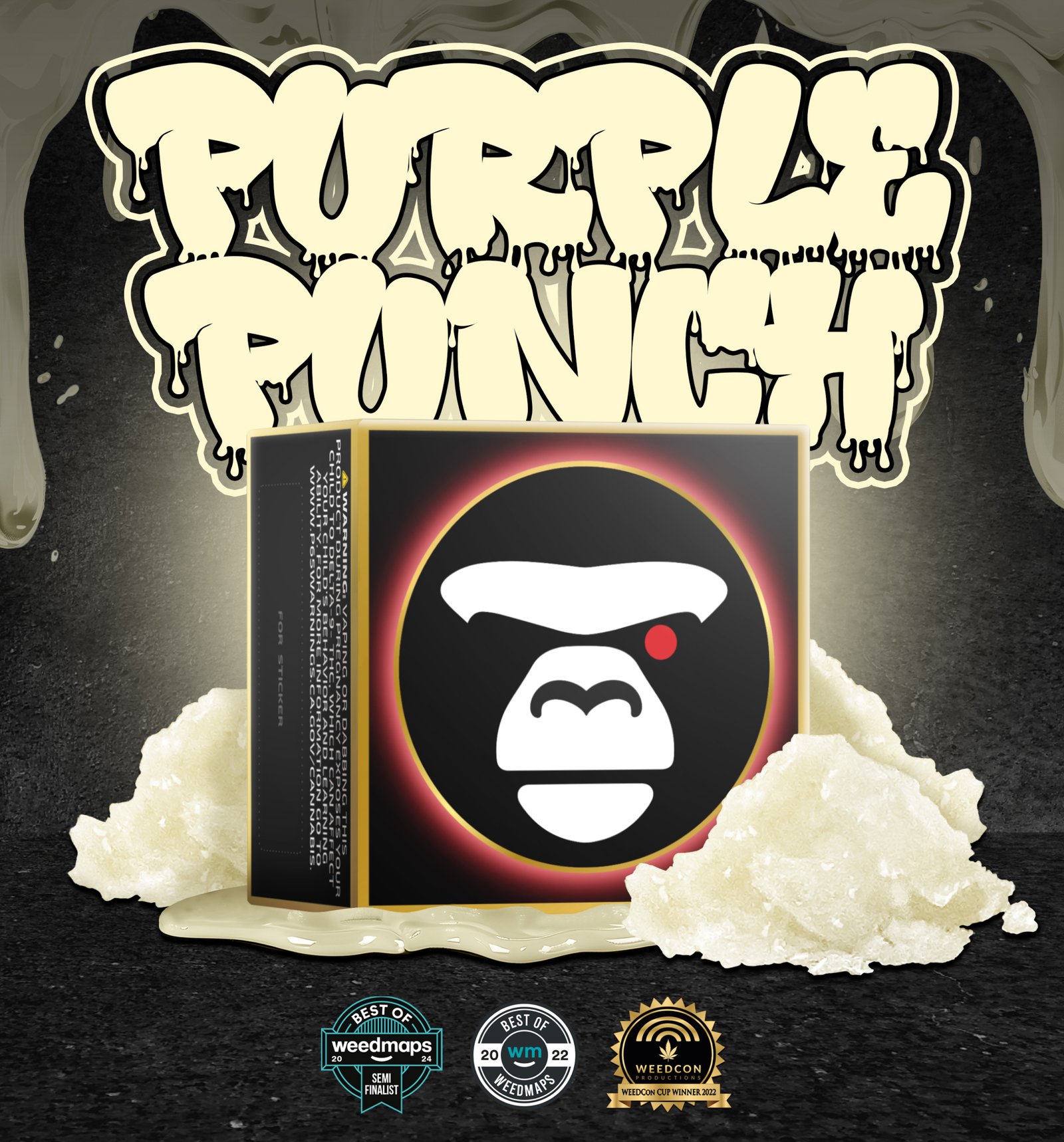 Purple Punch live resin sugar diamonds (1000mg) THCa 85.46% _ APE Purple Punch live resin sugar diamonds (1000mg) THCa 85.46% | APE