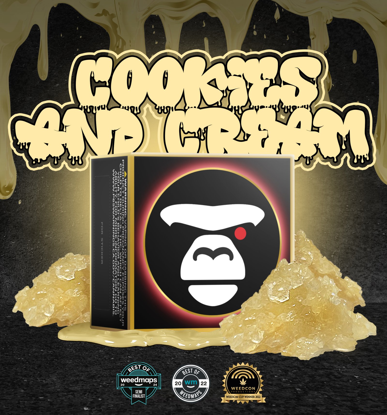 Сookies and Cream live resin sugar diamonds (1000mg) THCa 86.788% _ APE Сookies and Cream live resin sugar diamonds (1000mg) THCa 86.788% | APE