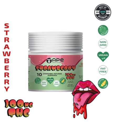Strawberry Gummies 100mg | APE